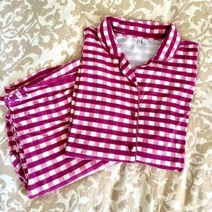 Nordstrom Moonlight Eco Pajamas, Size L, Pink Plaid